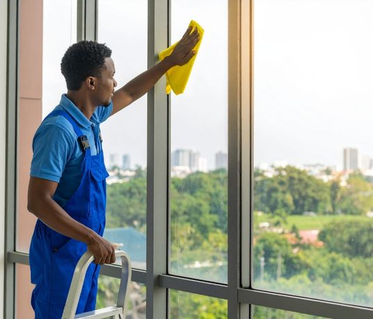 Empresa terceirizada de limpeza na Marginal Pinheiros