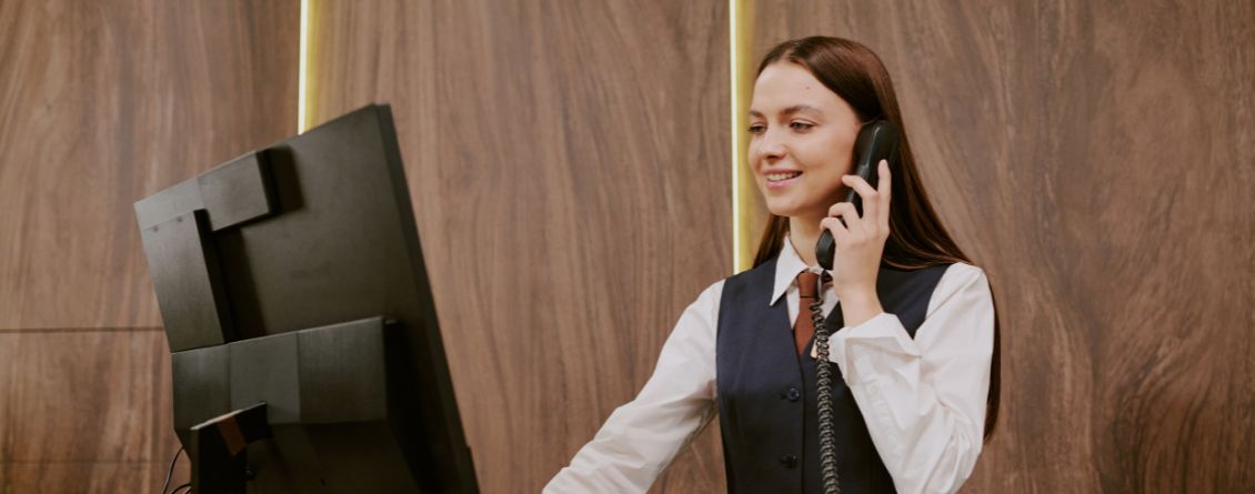 Recepcionista terceirizada